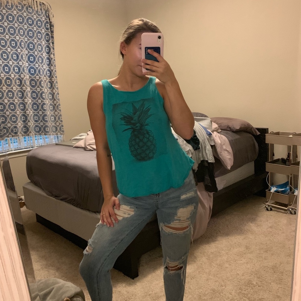 Turquoise tank top